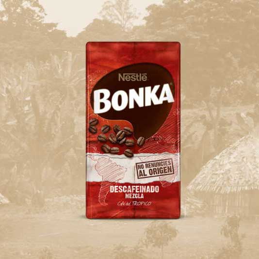 Café Bonka descafeinado en Santiago
